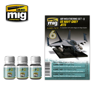 US NAVY GREY JETS WEATHERING SET