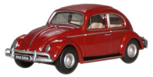 VW Beetle Ruby Red   76VWB002   1:76 Scale,OO Gauge