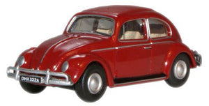 VW Beetle Ruby Red   76VWB002   1:76 Scale,OO Gauge