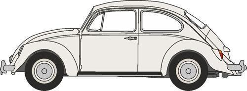 VW Beetle Lotus White - Oxford Diecast - 76VWB008