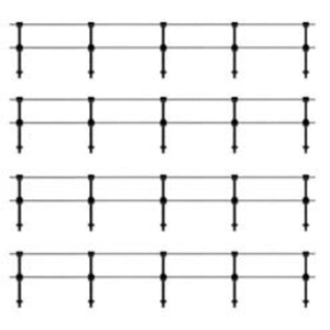 Hand Rail Stanchions - Double Rail