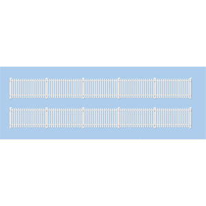 GWR Station Fencing, White (straight only)