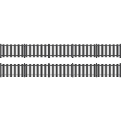 GWR Station Fencing, Black (straight only)