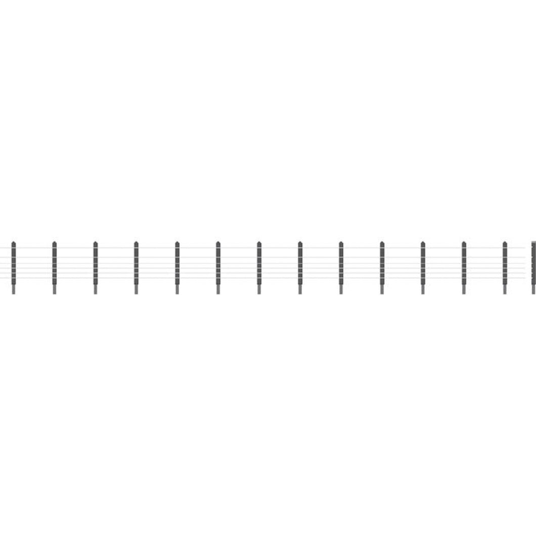 GWR Lineside Fencing, (36 posts with wire)