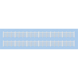 Lineside fencing, White (4 bar)