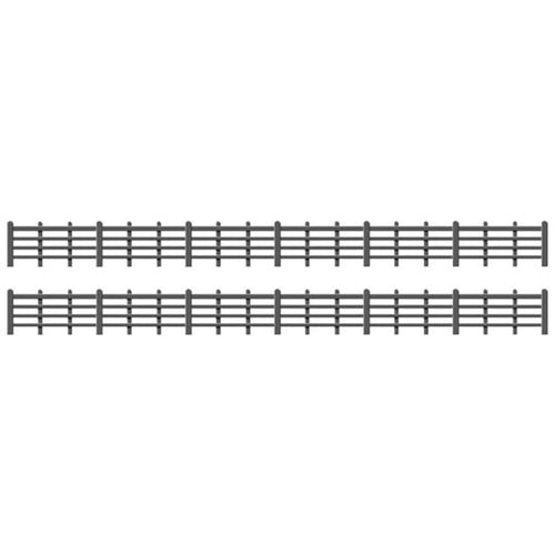 Lineside Fencing, Black (4 bar)