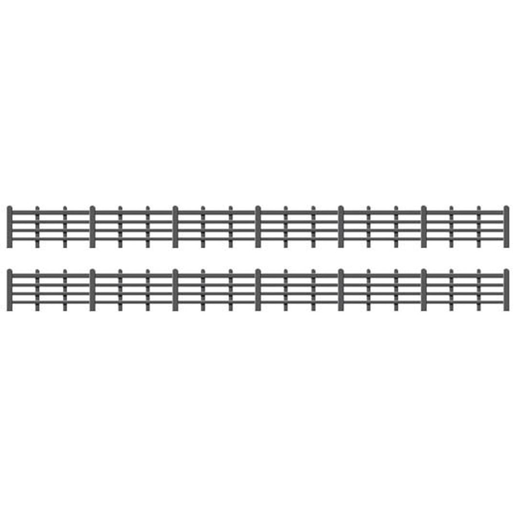 Lineside Fencing, Black (4 bar)