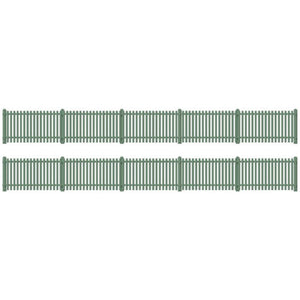 Picket fencing, green (straight only)