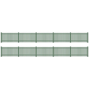 Picket fencing, green (straight only)