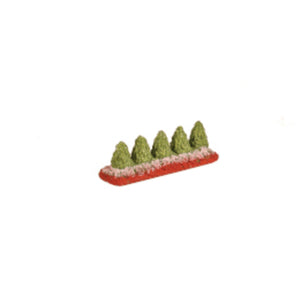Flower bed With 5 Miniture trees