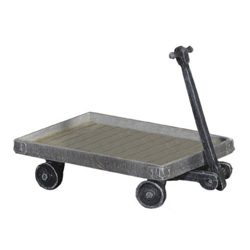 4 Wheel Platform Trolley (cast white metal)