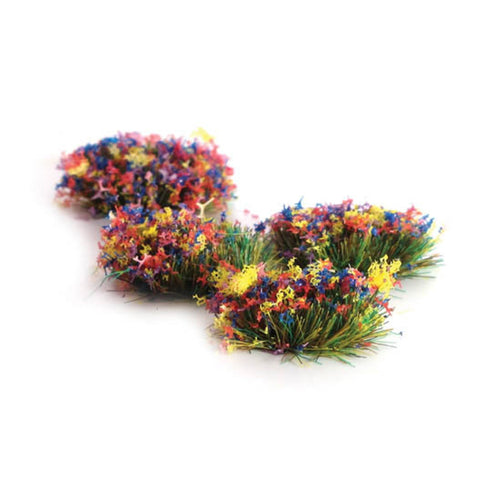 4mm Self Adhesive Grass Tufts with Flower