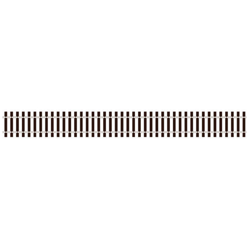 Wooden sleeper type, nickel silver rail                          