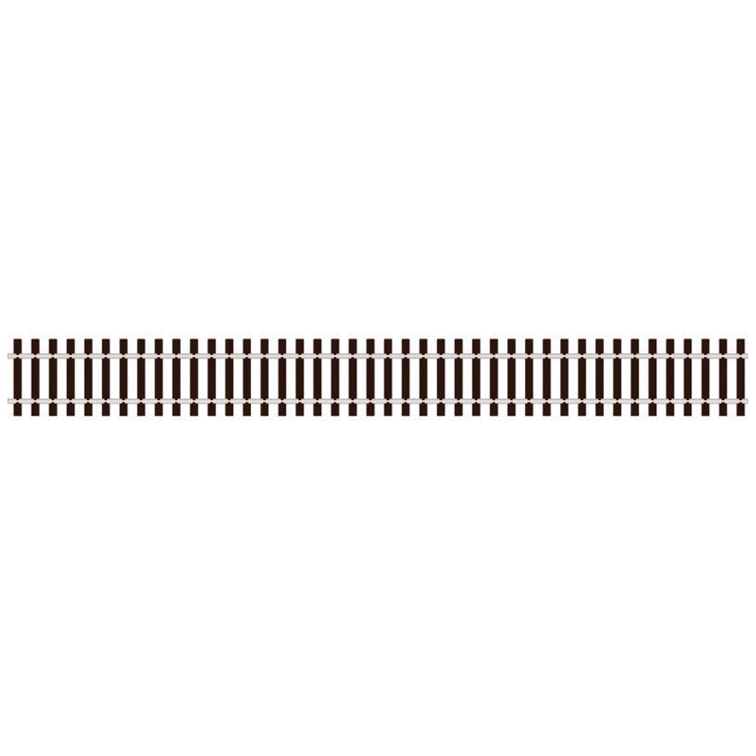 Wooden sleeper type, nickel silver rail                          