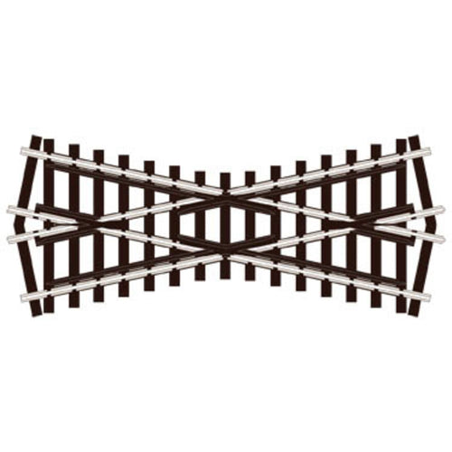 Short crossing (24° angle)