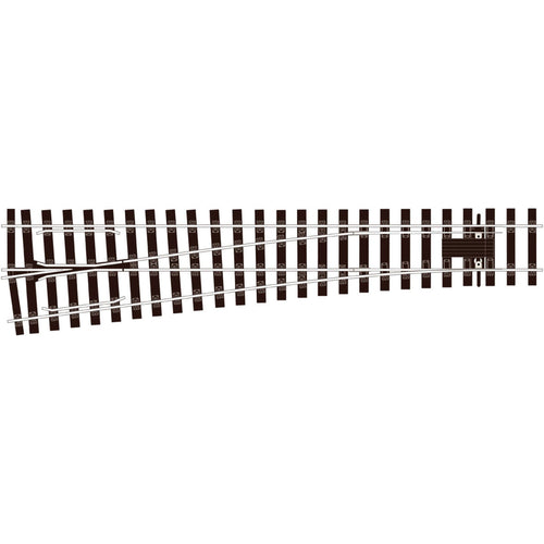 Medium radius (1828mm, 72�) Turnout L/H Electrofrog