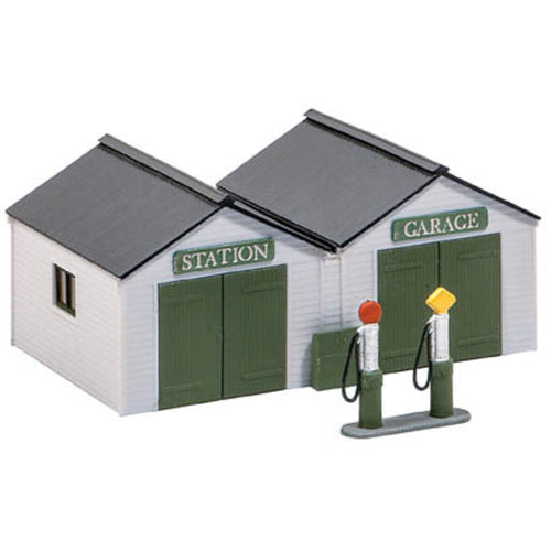 Station Garage, with Vintage Pumps & Oil Cabinet