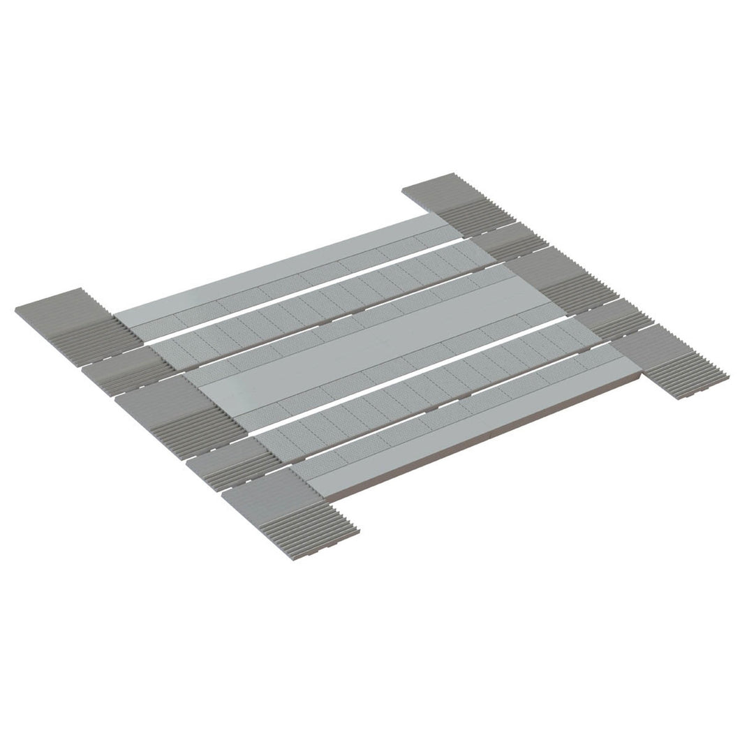 Modern Level Crossing Road Bed Single On Double Track