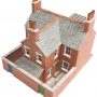 Load image into Gallery viewer, NEW VERSION 2021 - TER. HOUSES RED BRICK - N Gauge - PN103
