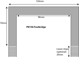 Footbridge       - N Gauge - PN136