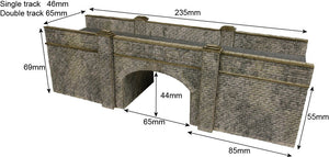 Railway Bridge in Red Brick   - N Gauge - PN146