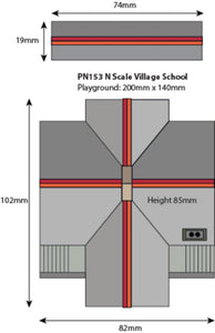 Village School - N Gauge - PN153 by Metcalfe
