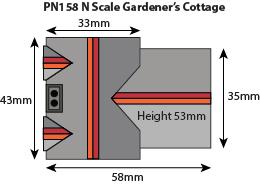 Gardener's Cottage - N Gauge - PN158 by Metcalfe