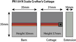 Crofter's Cottage - N Gauge - PN159 by Metcalfe