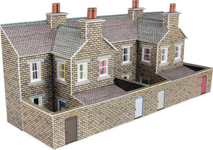 PN177 N Scale Low Relief Stone Terraced House Backs