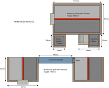 Load image into Gallery viewer, Warehouse - N Gauge - PN182 by Metcalfe
