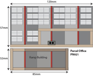 Parcel Offices - N Gauge - PN921 by Metcalfe