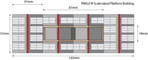 Island Platform Building - N Gauge - PN922 by Metcalfe