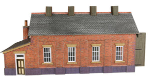 Red Brick Single Track Engine Shed  - N Gauge - PN931