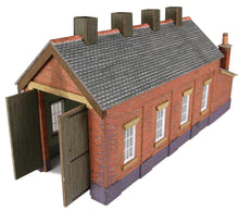 Load image into Gallery viewer, PN931 N Scale Red Brick Single Track Engine Shed

