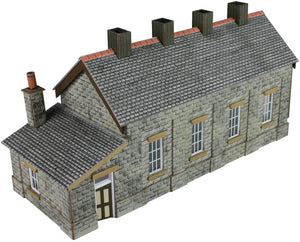 Stone Single Track Engine Shed - N Gauge - PN932 by Metcalfe