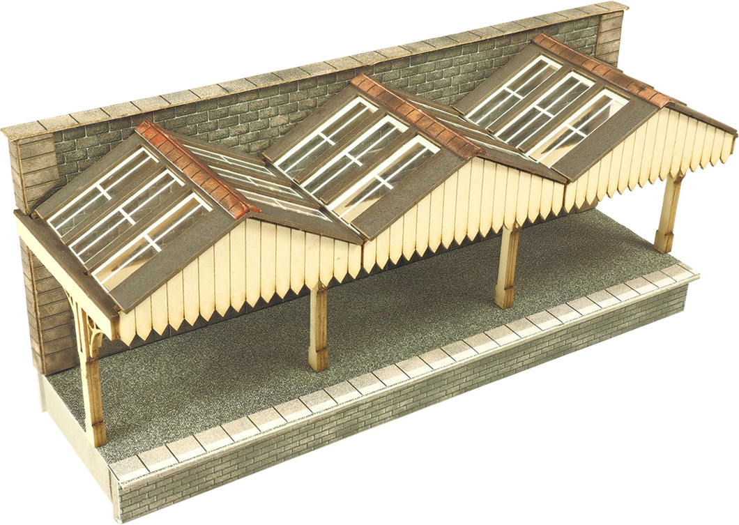 PN941 N Scale Wall Backed Platform Canopy