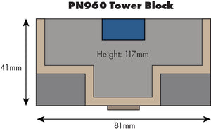 TOWER BLOCK - N Gauge - PN960