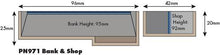 Load image into Gallery viewer, Low Relief Bank &amp; Shop - N Gauge - PN971 by Metcalfe
