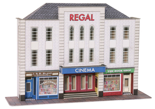 PO206 00/H0 Scale Low Relief Cinema & Shops