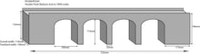 Load image into Gallery viewer, Double Track Red Brick Viaduct   - OO Gauge - PO240
