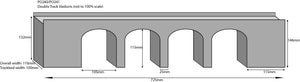 Double Track Stone Viaduct    - OO Gauge - PO241