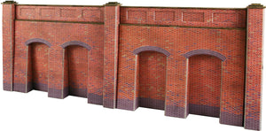 Retaining Wall in Red Brick - OO Gauge - PO244 by Metcalfe