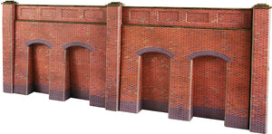 Retaining Wall in Red Brick   - OO Gauge - PO244