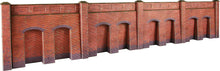 Load image into Gallery viewer, PO244 00/H0 Scale Retaining Wall in Red Brick
