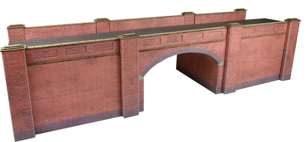 PO246 00/H0 Scale Railway Bridge in Red Brick