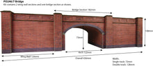 Load image into Gallery viewer, Railway Bridge in Red Brick   - OO Gauge - PO246
