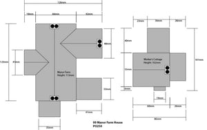 Manor Farm House     - OO Gauge - PO250