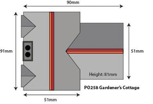 Gardener's Cottage - OO Gauge - PO258 by Metcalfe
