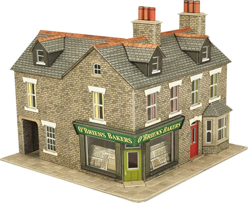 PO264 00/H0 Scale Corner Shop In Stone