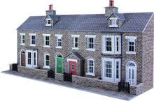 Load image into Gallery viewer, PO275 00/H0 Scale Low Relief Stone Terraced House Fronts
